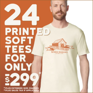 24 Economy Soft Tees Package